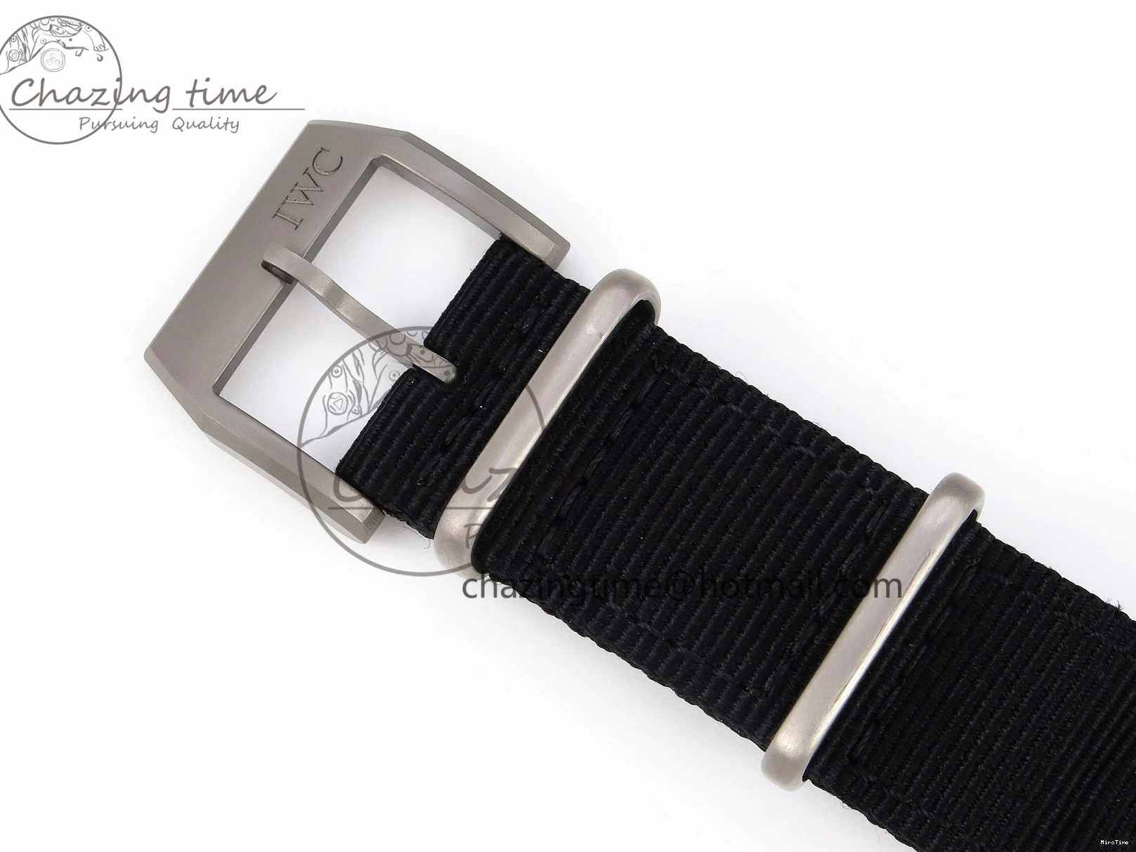 MIROTIME 0208 FreshLook Pilot’s Watch Top Gun Black Ceramic IW326901 ZF 1:1 Best Edition on Black Nylon Strap A 7026